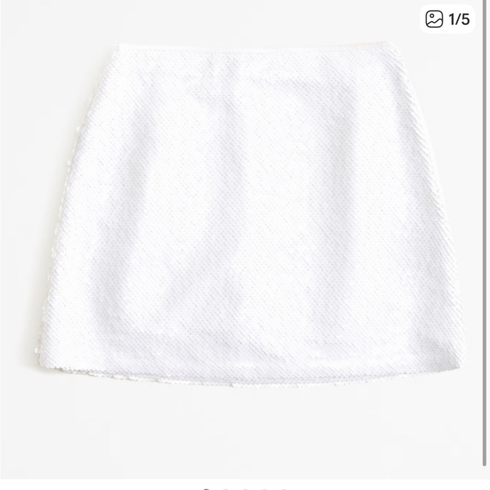 Abercrombie & Fitch Sparkling White Mini Skirt